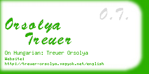 orsolya treuer business card